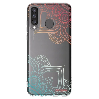 Picasee silikonska prozirna maskica za Huawei P30 Lite - Flowers pattern