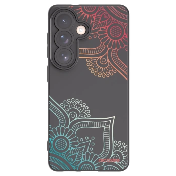 Picasee crna silikonska maskica za Samsung Galaxy S26 - Flowers pattern