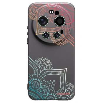 Picasee crna silikonska maskica za Xiaomi 17 Ultra - Flowers pattern