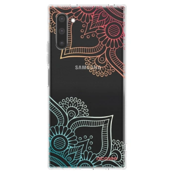 Picasee silikonska prozirna maskica za Samsung Galaxy Note 10 N970F - Flowers pattern