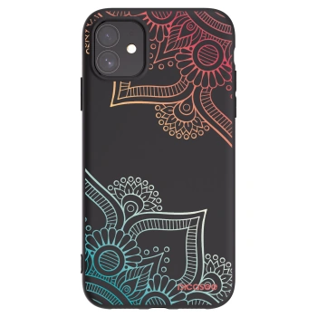 Picasee crna silikonska maskica za Apple iPhone 11 - Flowers pattern