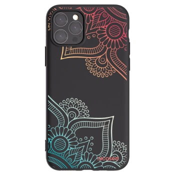 Picasee crna silikonska maskica za Apple iPhone 11 Pro - Flowers pattern