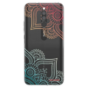 Picasee silikonska prozirna maskica za Xiaomi Redmi 8 - Flowers pattern