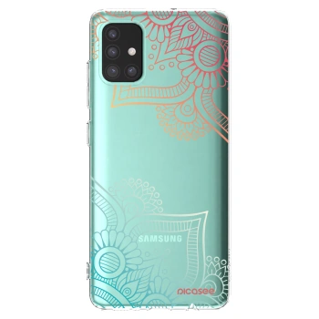Picasee silikonska prozirna maskica za Samsung Galaxy A51 A515F - Flowers pattern
