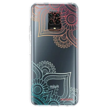 Picasee silikonska prozirna maskica za Xiaomi Redmi Note 9S - Flowers pattern