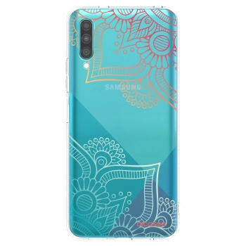 Picasee silikonska prozirna maskica za Samsung Galaxy A30s A307F - Flowers pattern