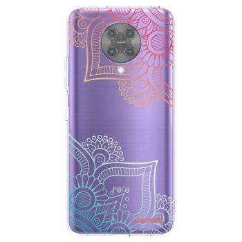 Picasee silikonska prozirna maskica za Xiaomi Poco F2 Pro - Flowers pattern