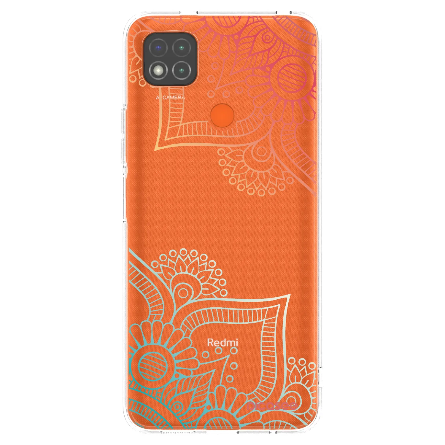 Picasee silikonska prozirna maskica za Xiaomi Redmi 9C - Flowers pattern