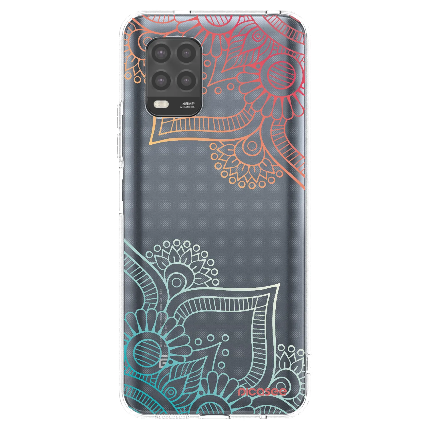 Picasee silikonska prozirna maskica za Xiaomi Mi 10 Lite - Flowers pattern