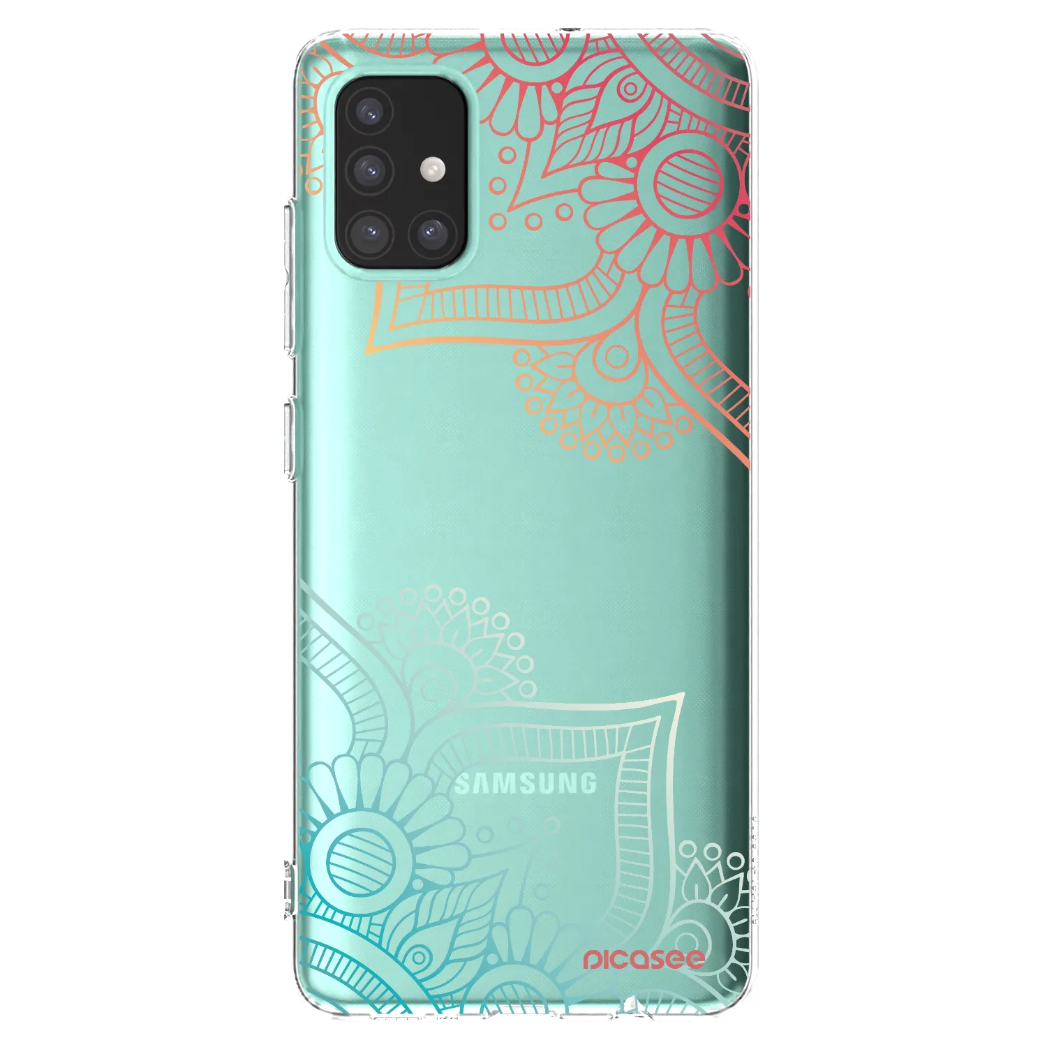 Picasee silikonska prozirna maskica za Samsung Galaxy M31s - Flowers pattern