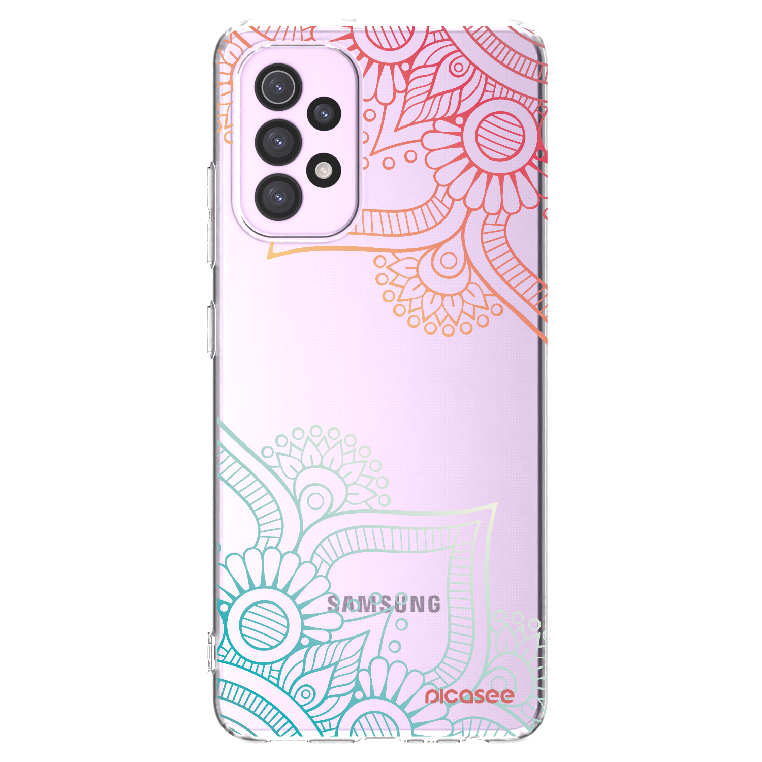 Picasee silikonska prozirna maskica za Samsung Galaxy A32 5G A326B - Flowers pattern
