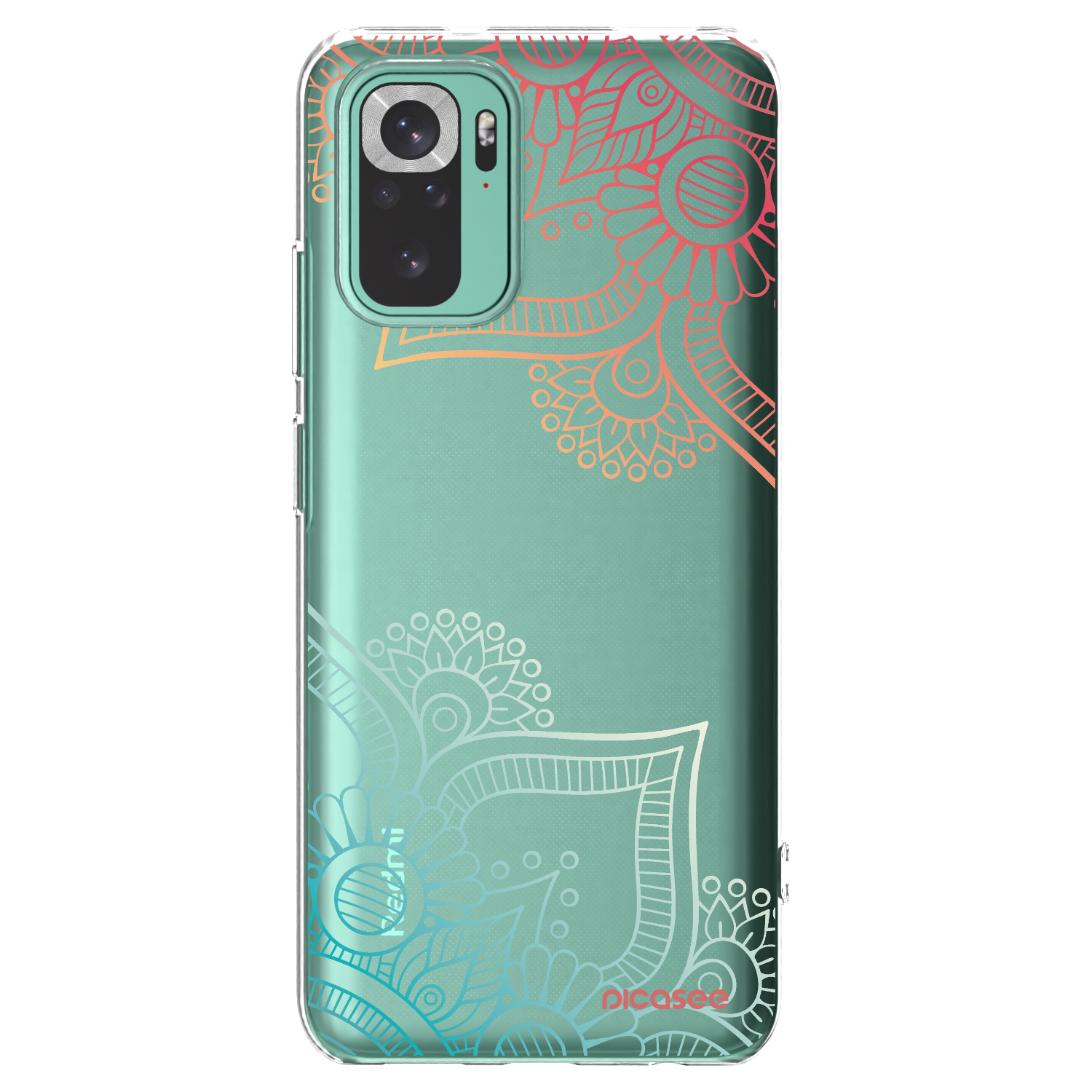 Picasee silikonska prozirna maskica za Xiaomi Redmi Note 10 Pro - Flowers pattern