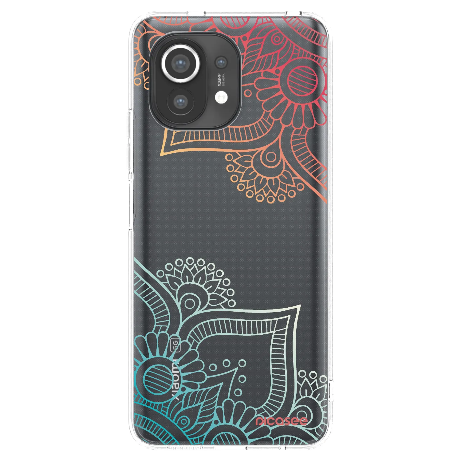 Picasee silikonska prozirna maskica za Xiaomi Mi 11 - Flowers pattern