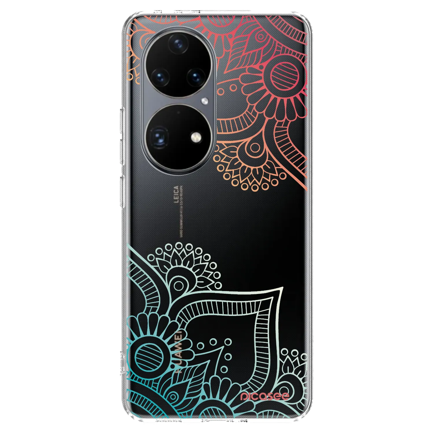 Picasee silikonska prozirna maskica za Huawei P50 - Flowers pattern