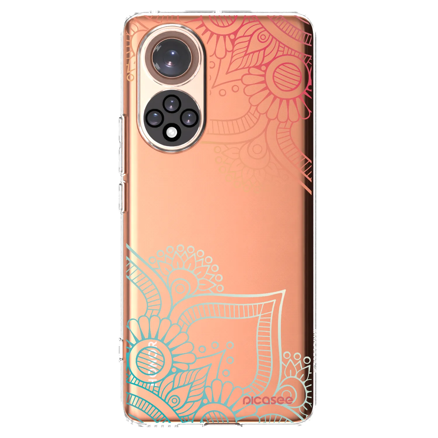 Picasee silikonska prozirna maskica za Honor 50 5G - Flowers pattern