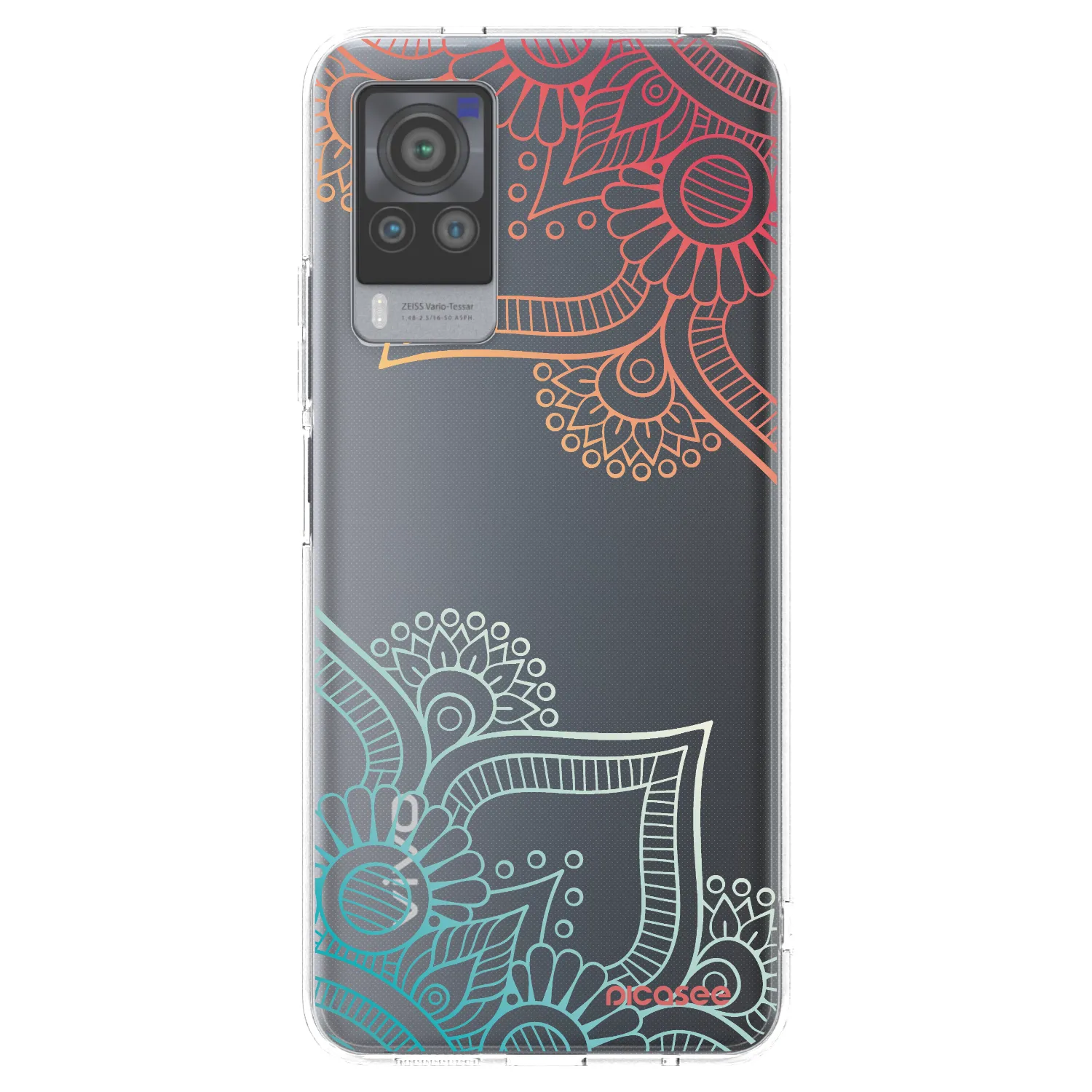 Picasee silikonska prozirna maskica za Vivo X60 Pro 5G - Flowers pattern