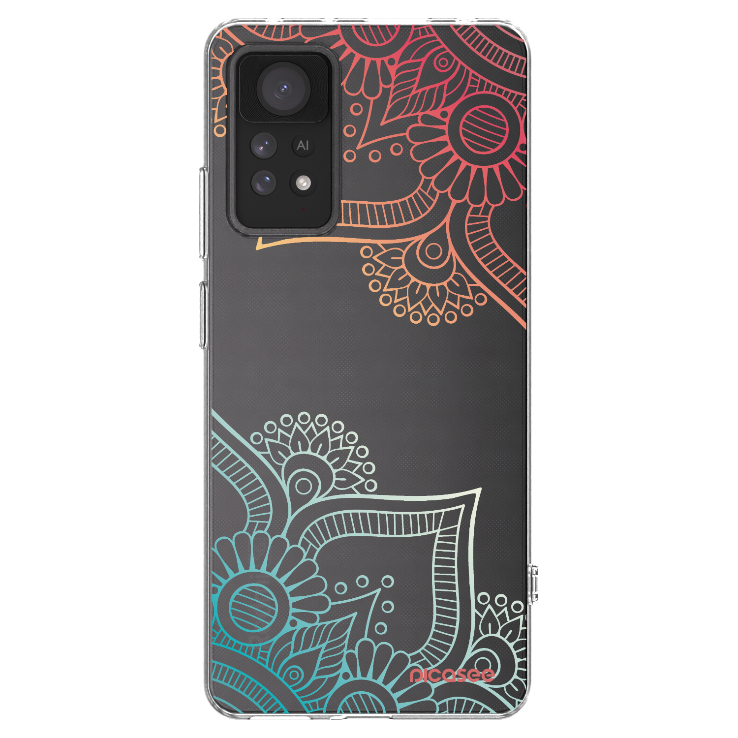 Picasee silikonska prozirna maskica za Xiaomi Redmi Note 11 Pro - Flowers pattern