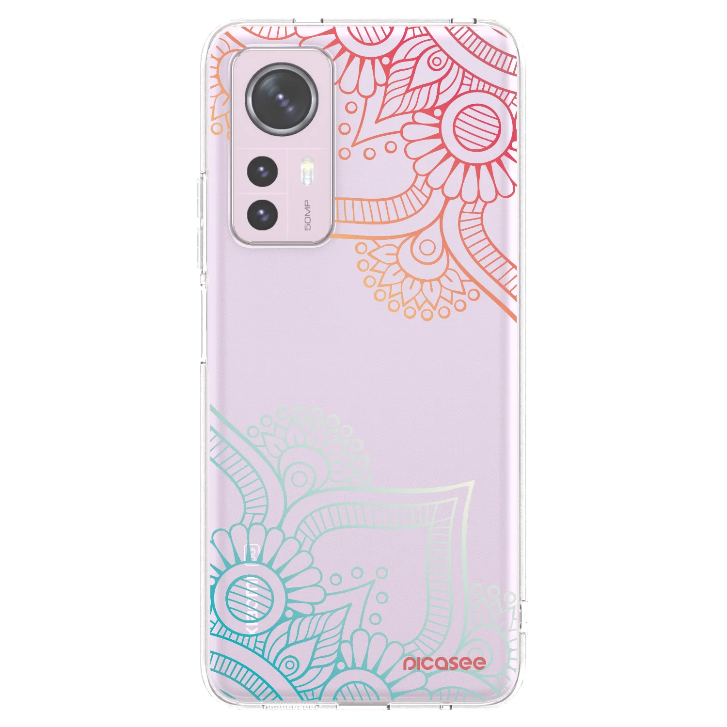 Picasee silikonska prozirna maskica za Xiaomi 12 - Flowers pattern