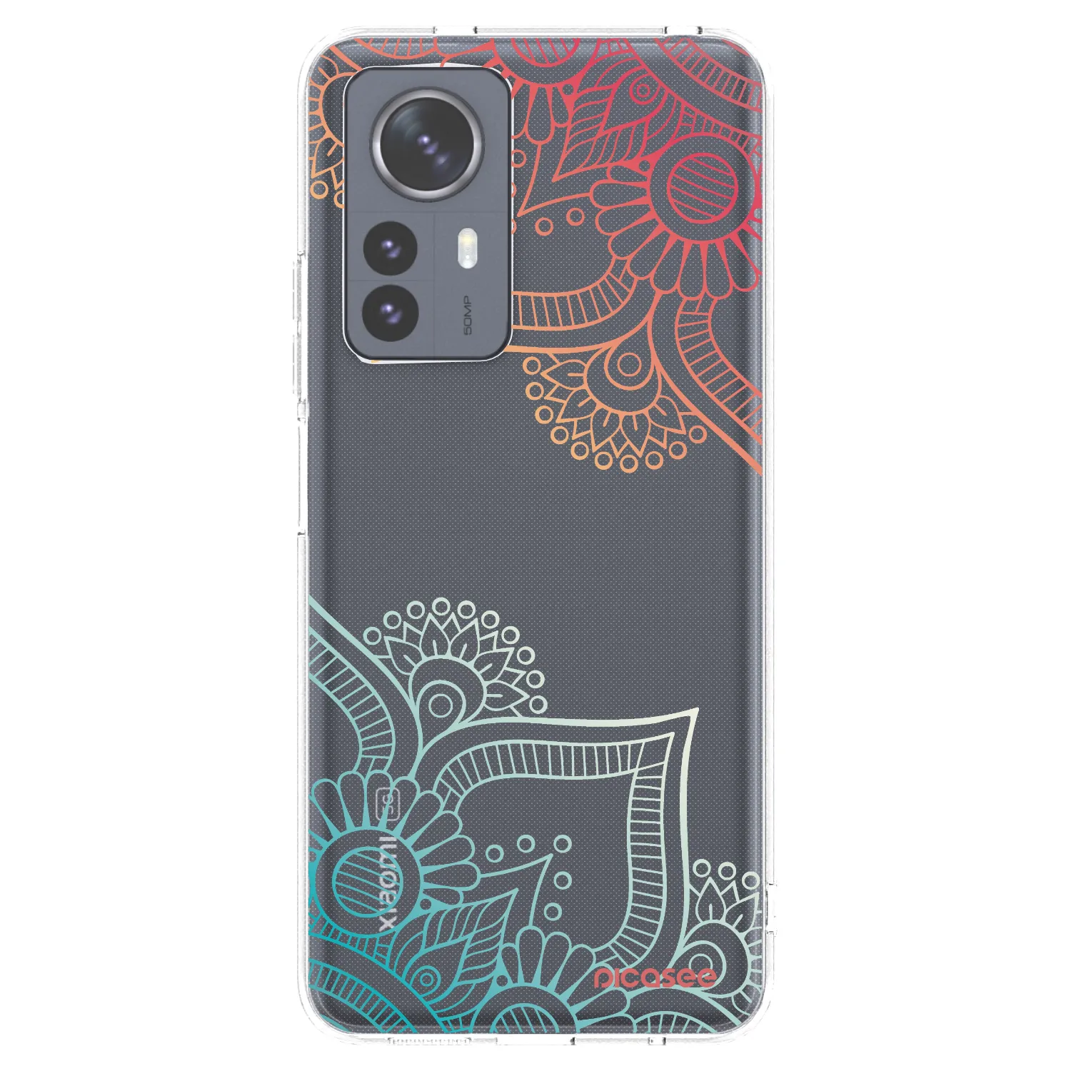 Picasee silikonska prozirna maskica za Xiaomi 12 Pro - Flowers pattern