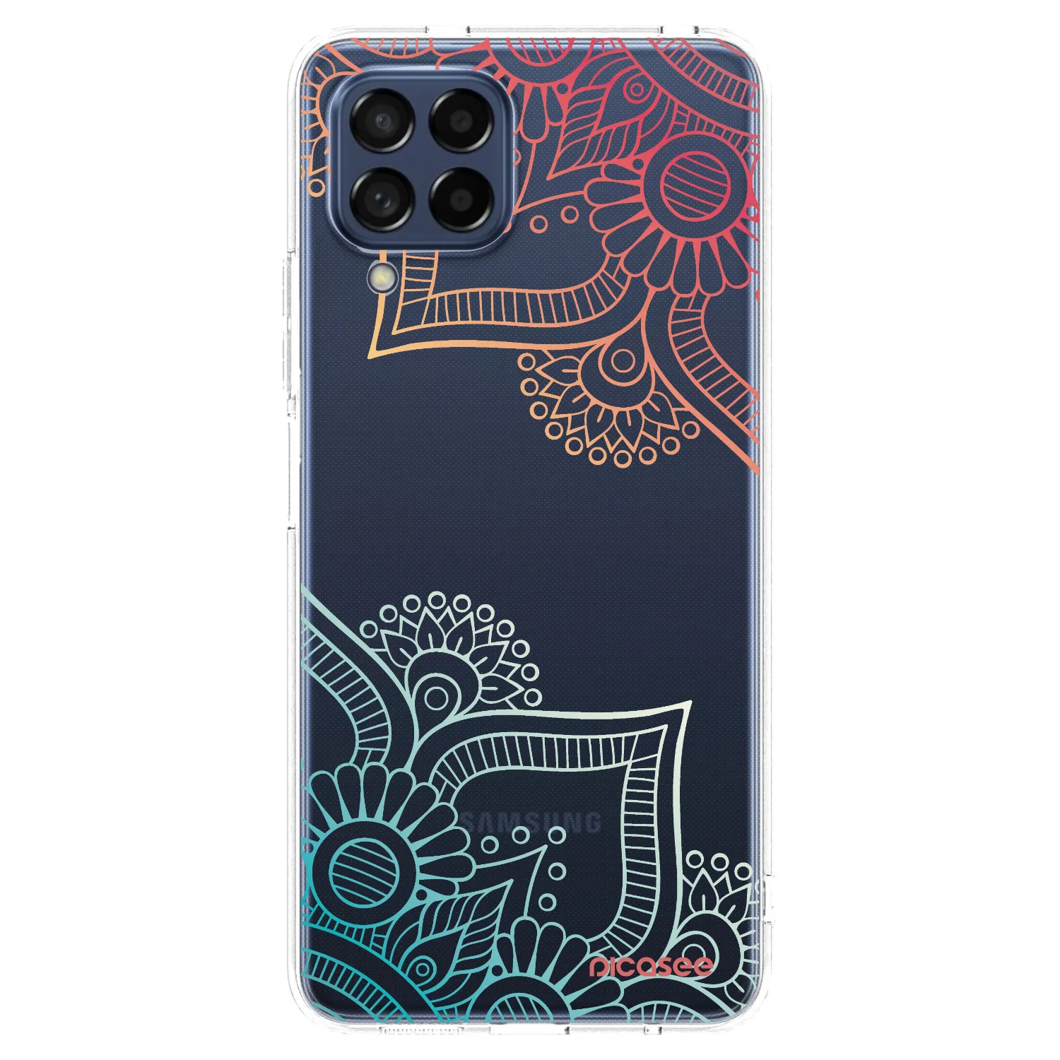 Picasee silikonska prozirna maskica za Samsung Galaxy M53 5G - Flowers pattern