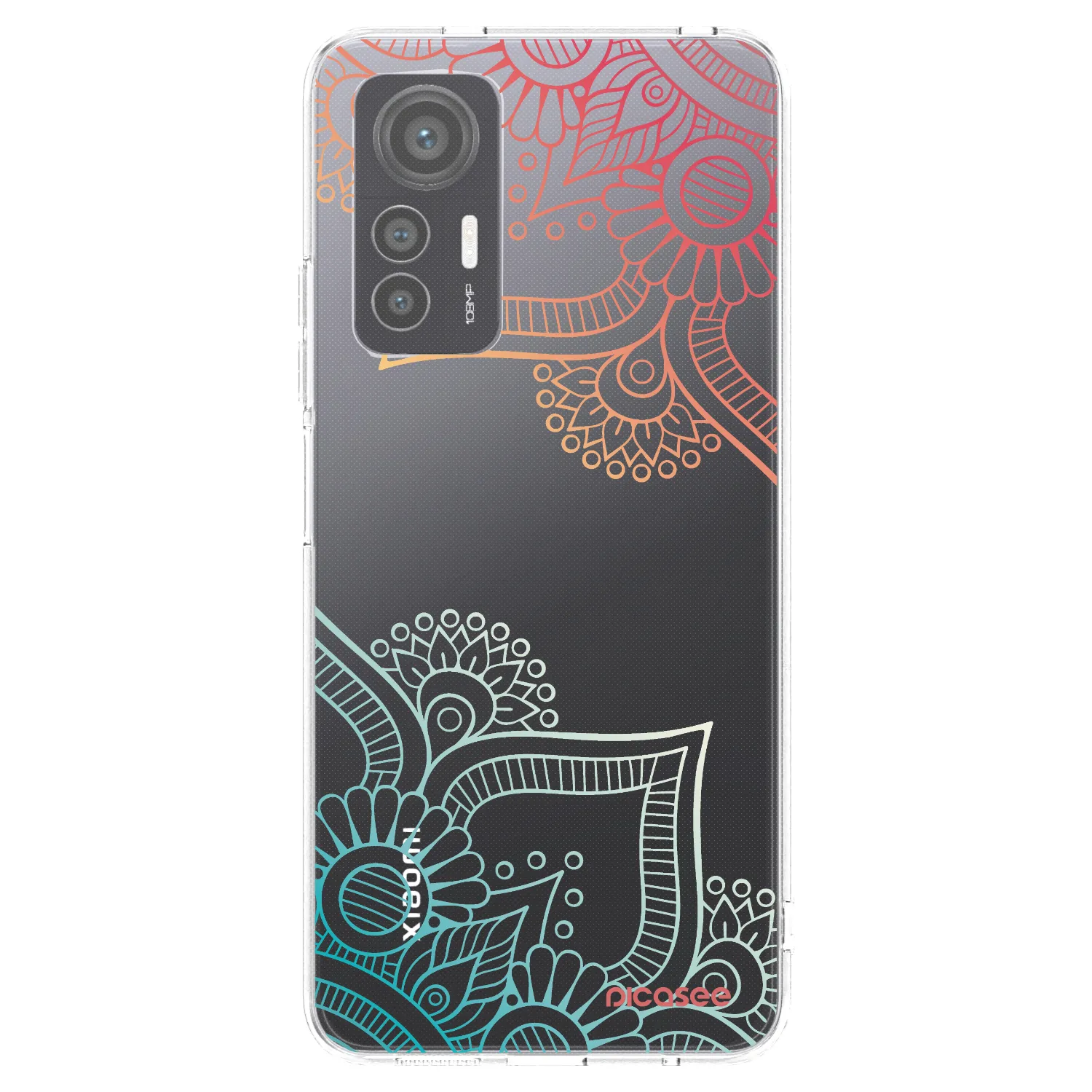 Picasee silikonska prozirna maskica za Xiaomi 12 Lite - Flowers pattern