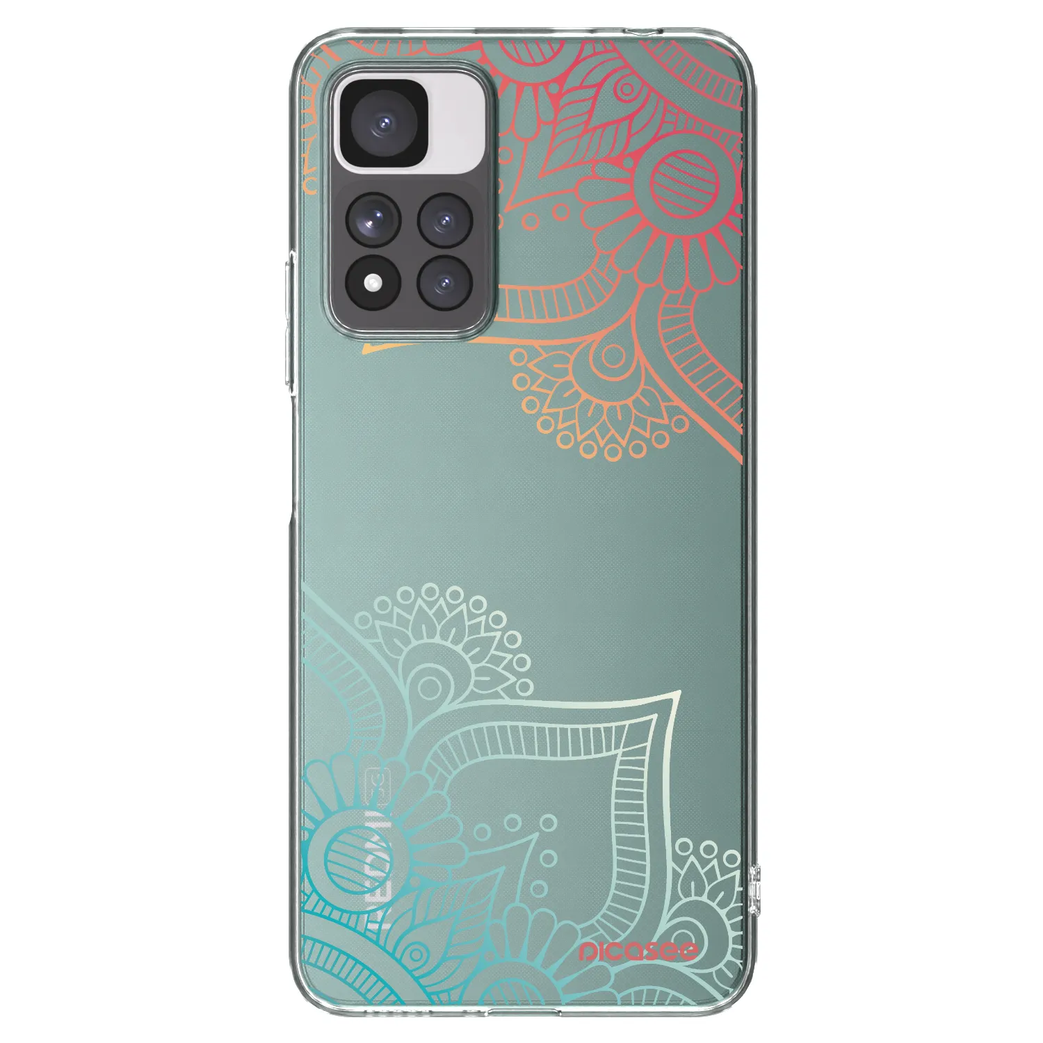 Picasee silikonska prozirna maskica za Xiaomi Redmi Note 11 Pro+ 5G - Flowers pattern
