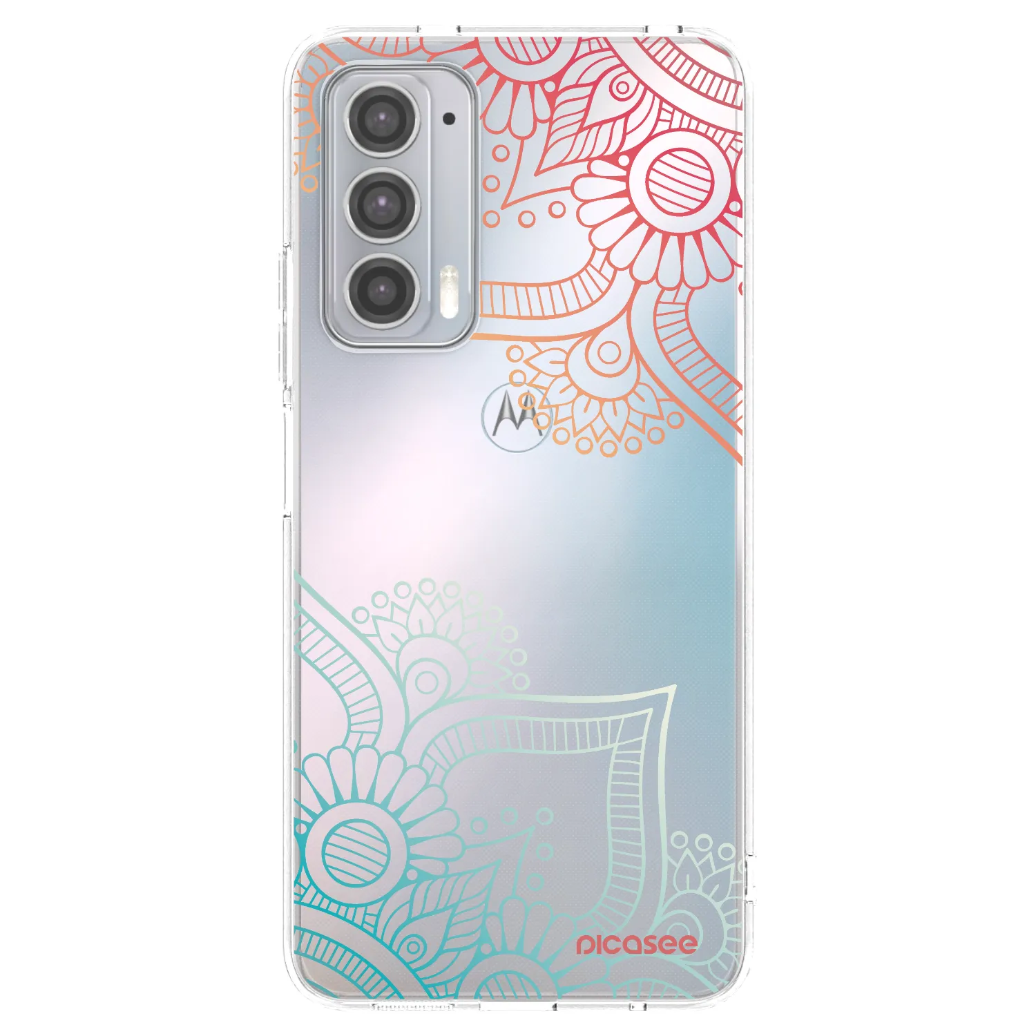 Picasee silikonska prozirna maskica za Motorola Edge 20 - Flowers pattern