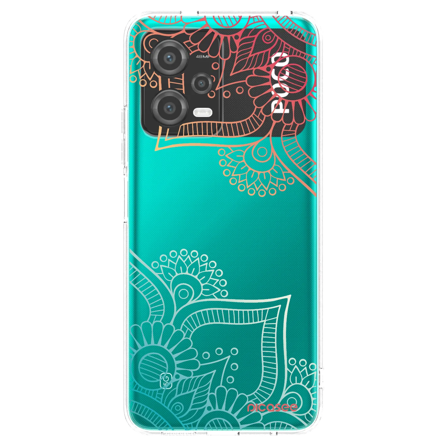 Picasee silikonska prozirna maskica za Xiaomi Poco X5 - Flowers pattern