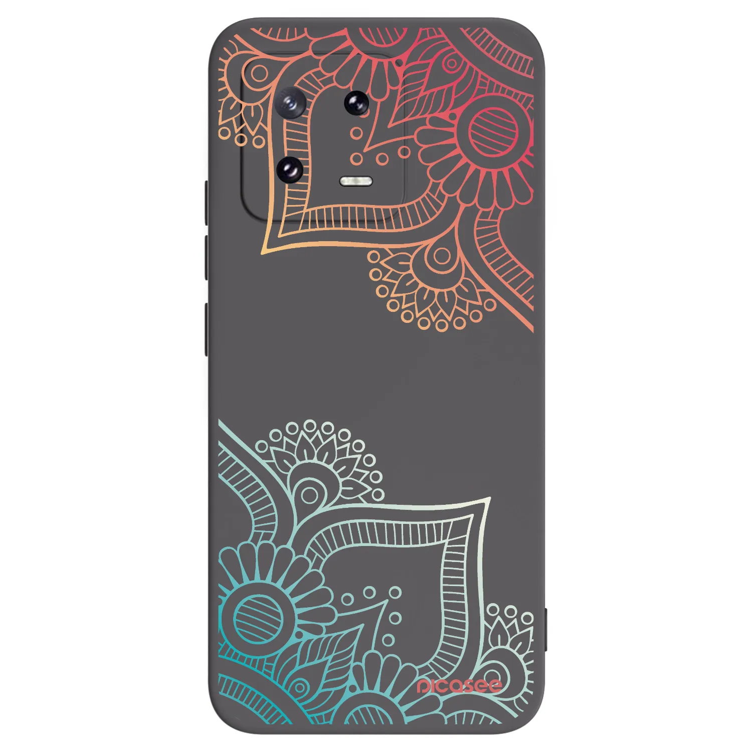 Picasee crna silikonska maskica za Xiaomi 13 Pro - Flowers pattern