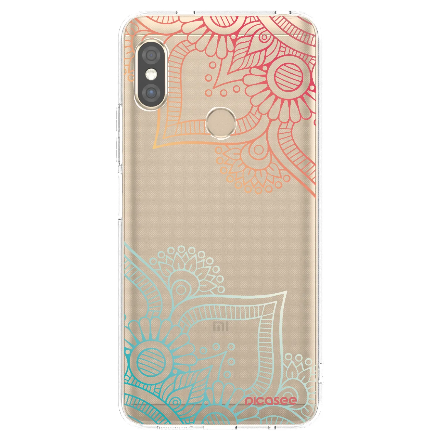 Picasee silikonska prozirna maskica za Xiaomi Redmi Note 5 Global - Flowers pattern