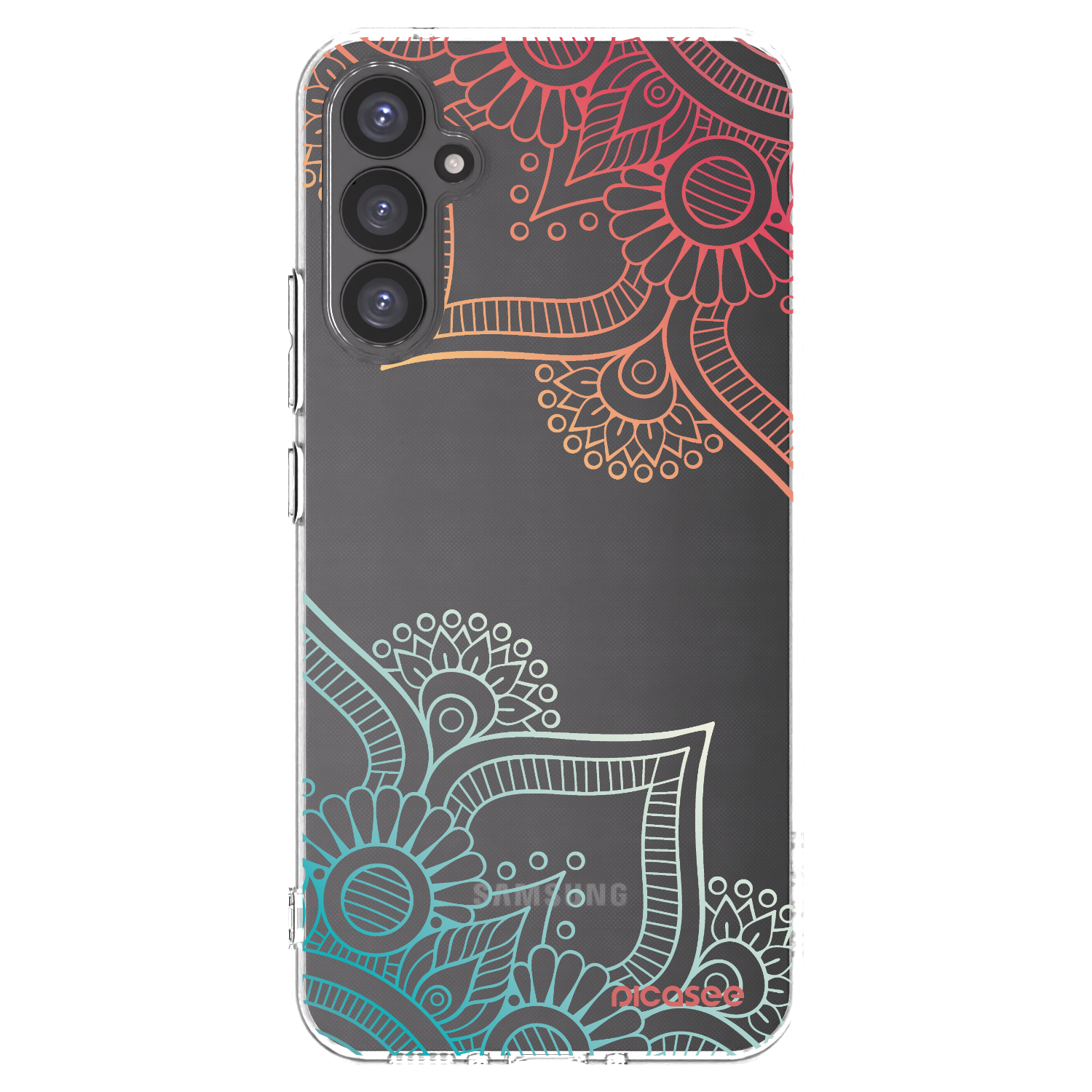 Picasee silikonska prozirna maskica za Samsung Galaxy A34 5G A346B - Flowers pattern