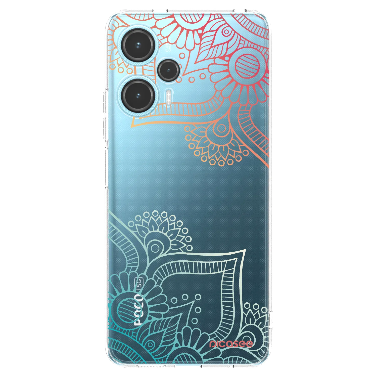 Picasee silikonska prozirna maskica za Xiaomi Poco F5 - Flowers pattern