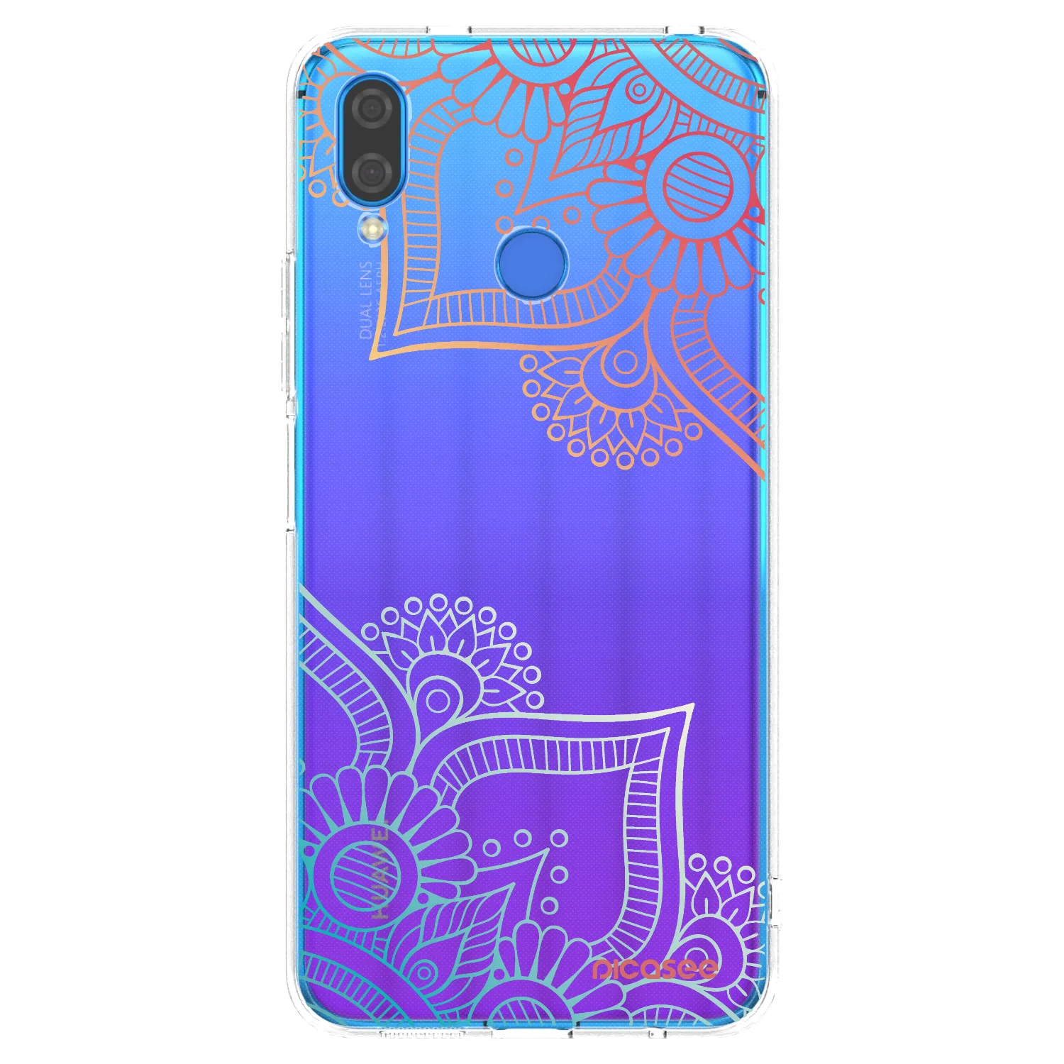 Picasee silikonska prozirna maskica za Huawei Nova 3 - Flowers pattern