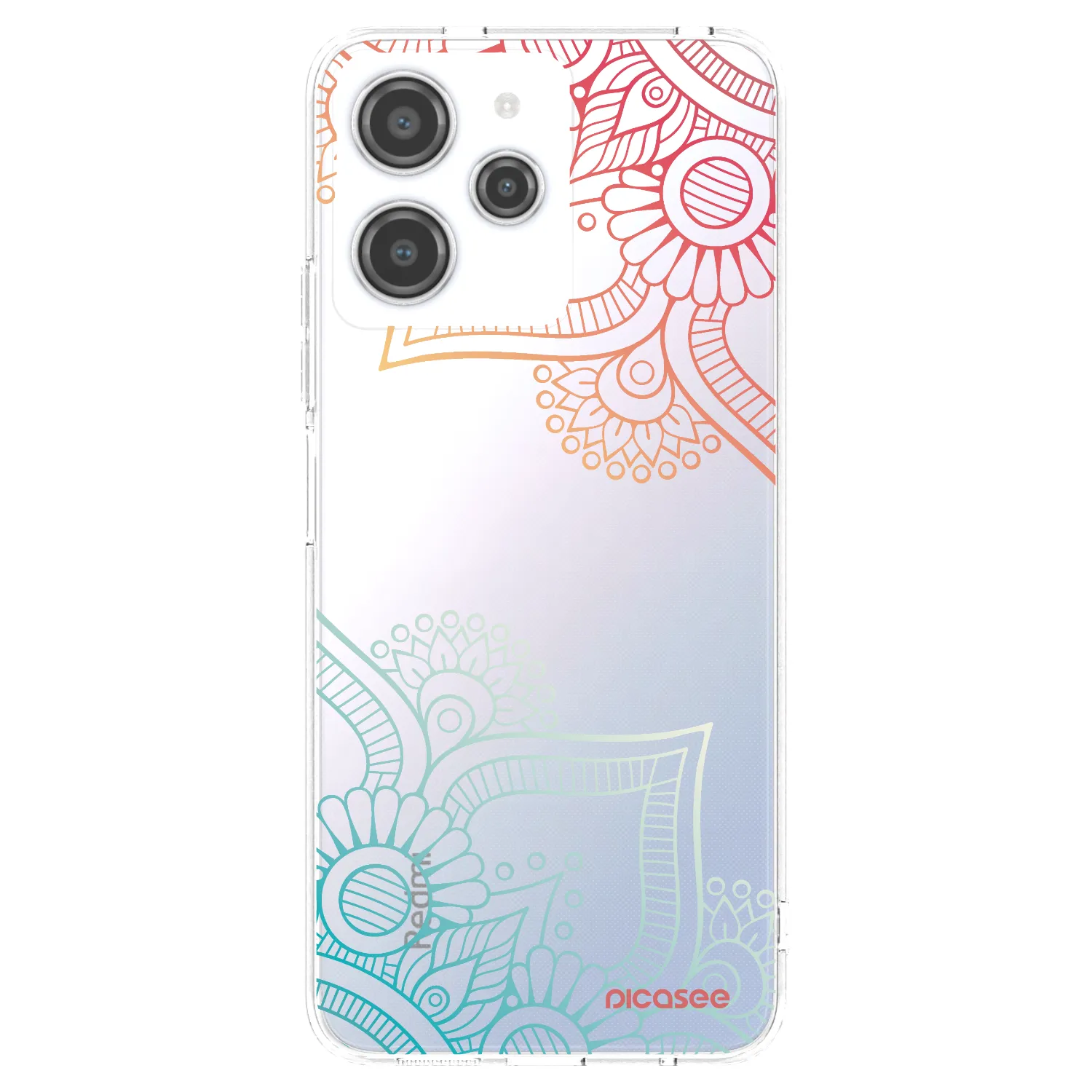 Picasee silikonska prozirna maskica za Xiaomi Redmi 12 4G - Flowers pattern