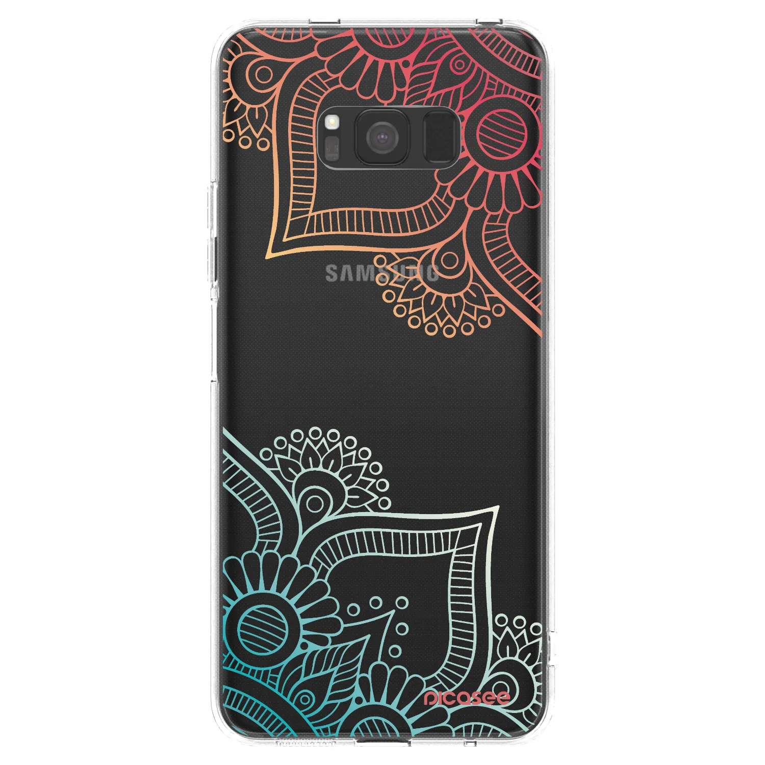 Picasee silikonska prozirna maskica za Samsung Galaxy S8 G950F - Flowers pattern