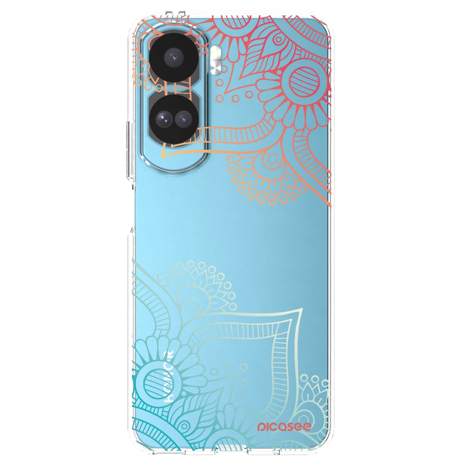 Picasee silikonska prozirna maskica za Honor 90 Lite 5G - Flowers pattern
