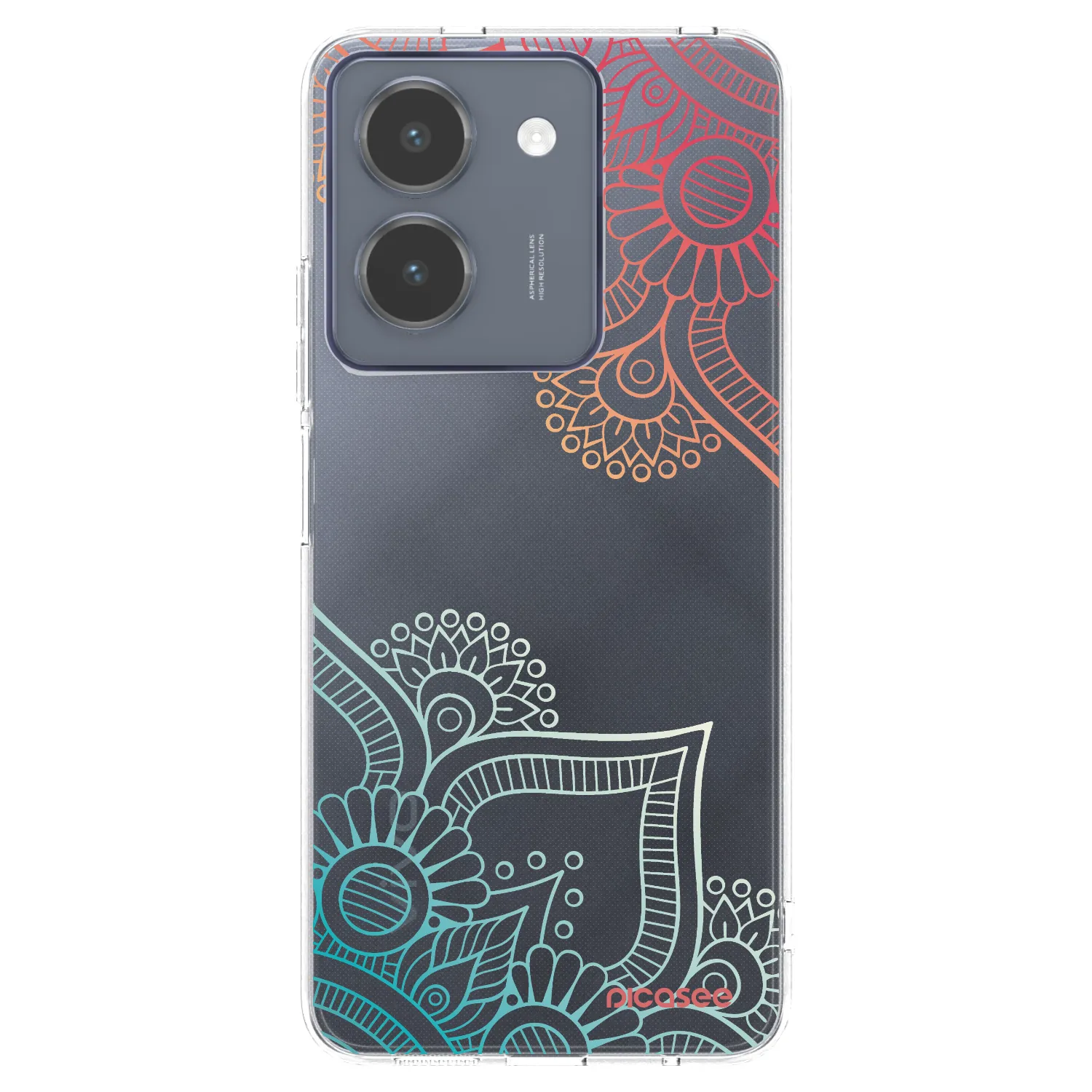 Picasee silikonska prozirna maskica za Vivo Y36 4G - Flowers pattern