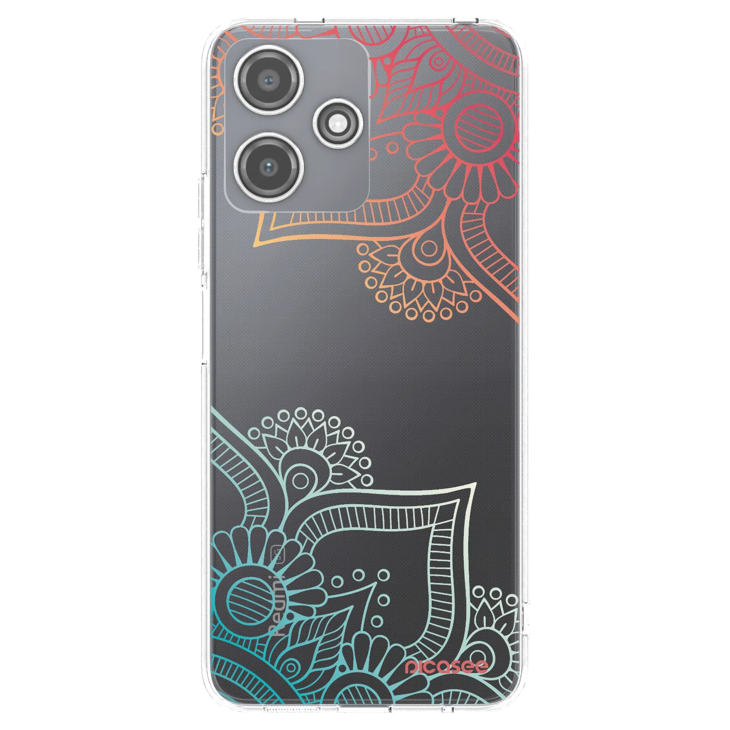 Picasee silikonska prozirna maskica za Xiaomi Redmi 12 5G - Flowers pattern