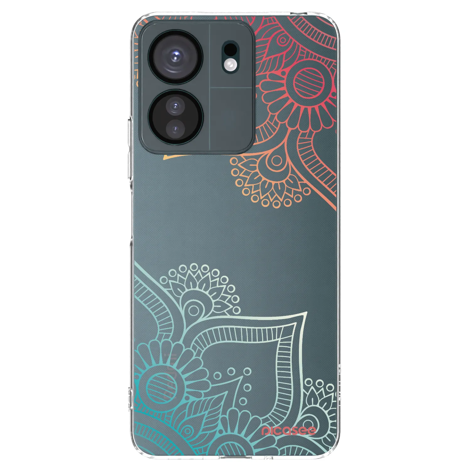 Picasee silikonska prozirna maskica za Xiaomi Redmi 13C 4G - Flowers pattern