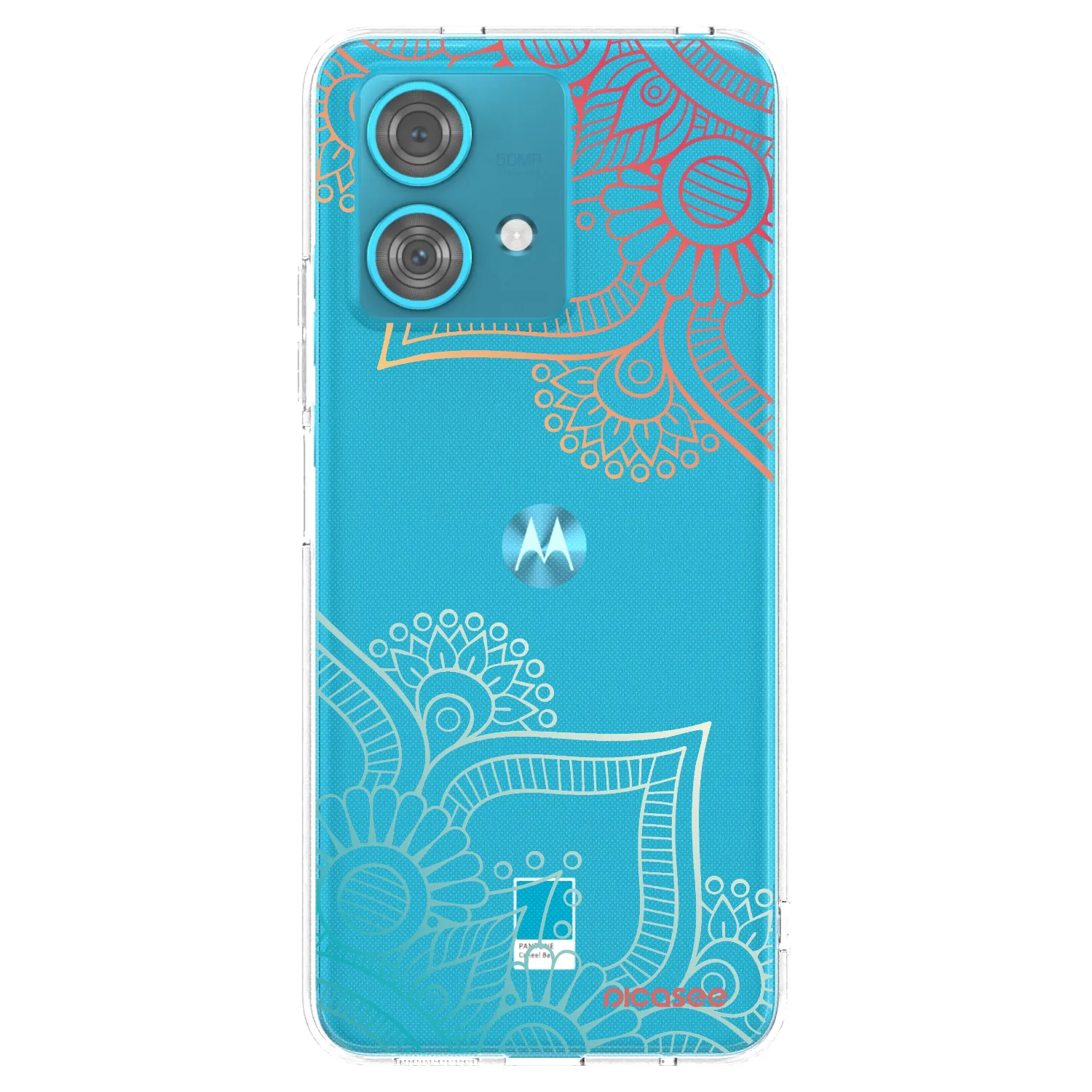 Picasee silikonska prozirna maskica za Motorola Edge 40 Neo - Flowers pattern