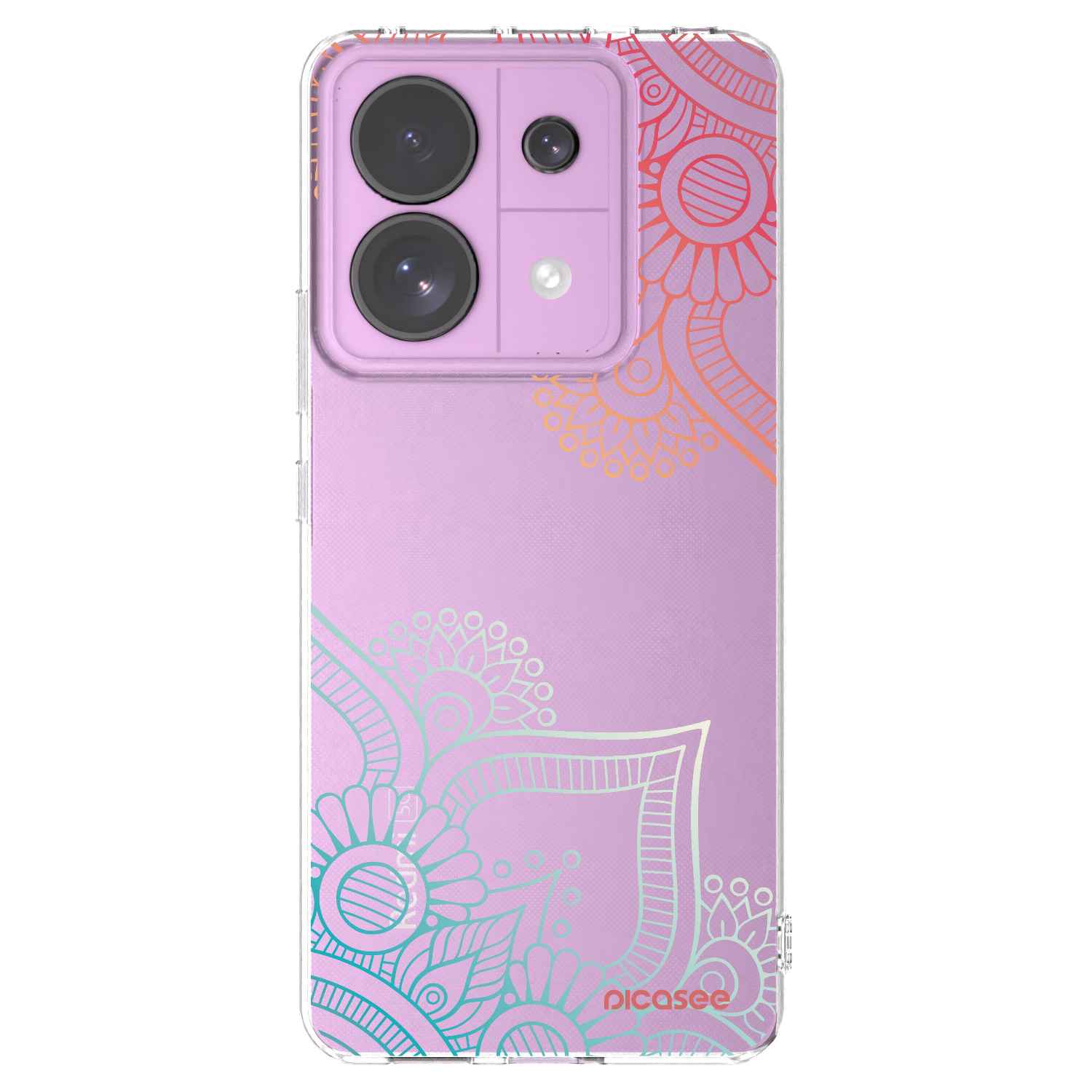 Picasee silikonska prozirna maskica za Xiaomi Redmi Note 13 Pro 5G - Flowers pattern