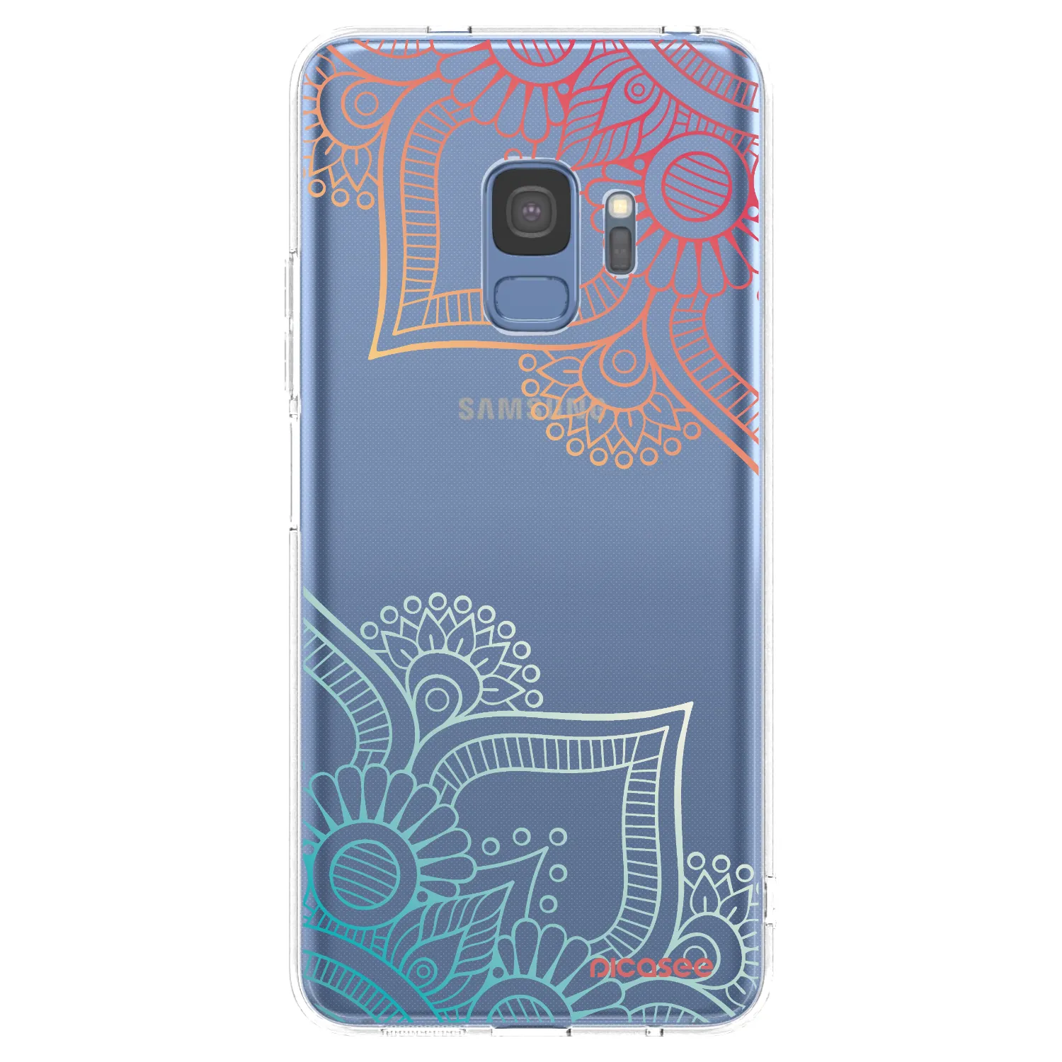 Picasee silikonska prozirna maskica za Samsung Galaxy S9 G960F - Flowers pattern