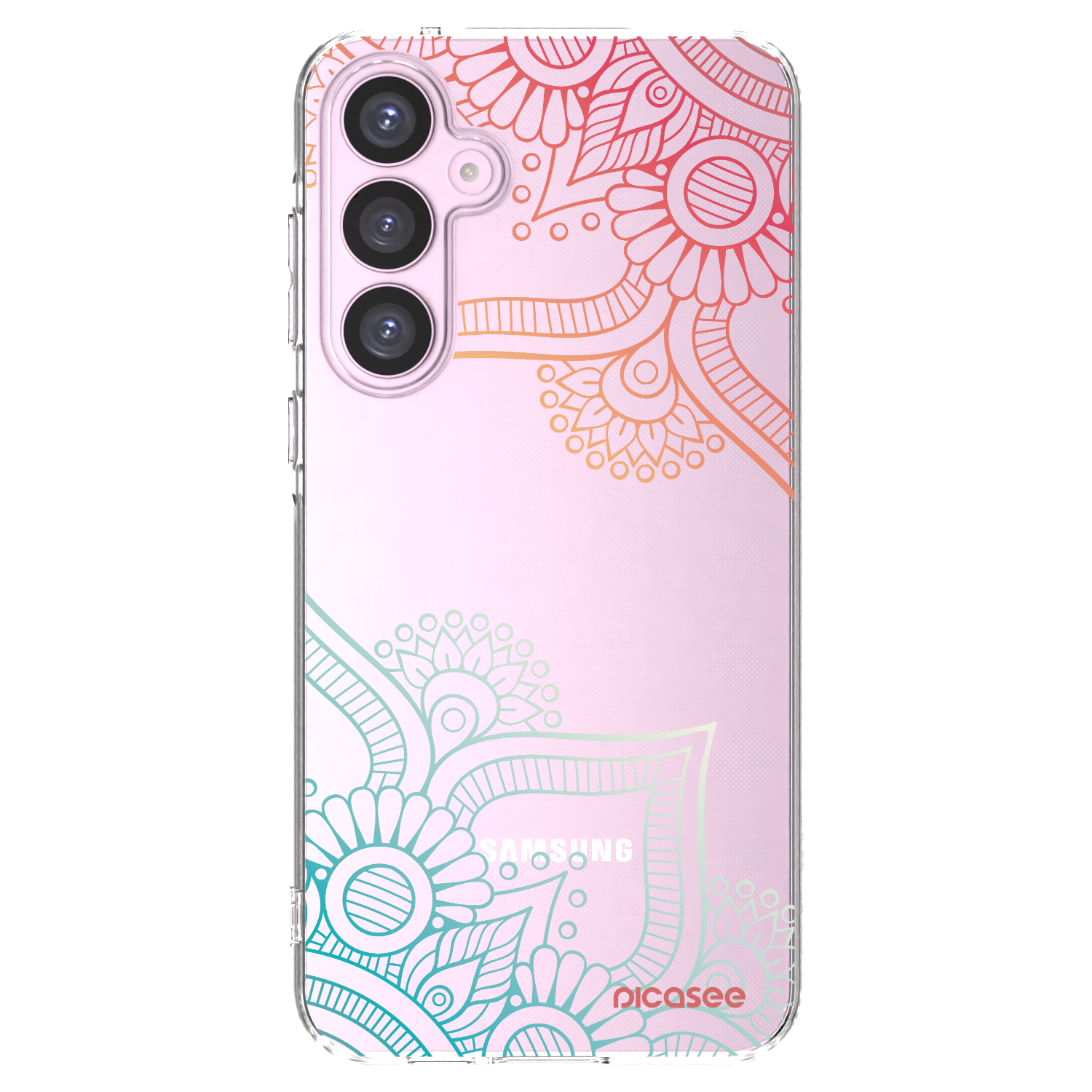 Picasee silikonska prozirna maskica za Samsung Galaxy A55 5G A556B - Flowers pattern