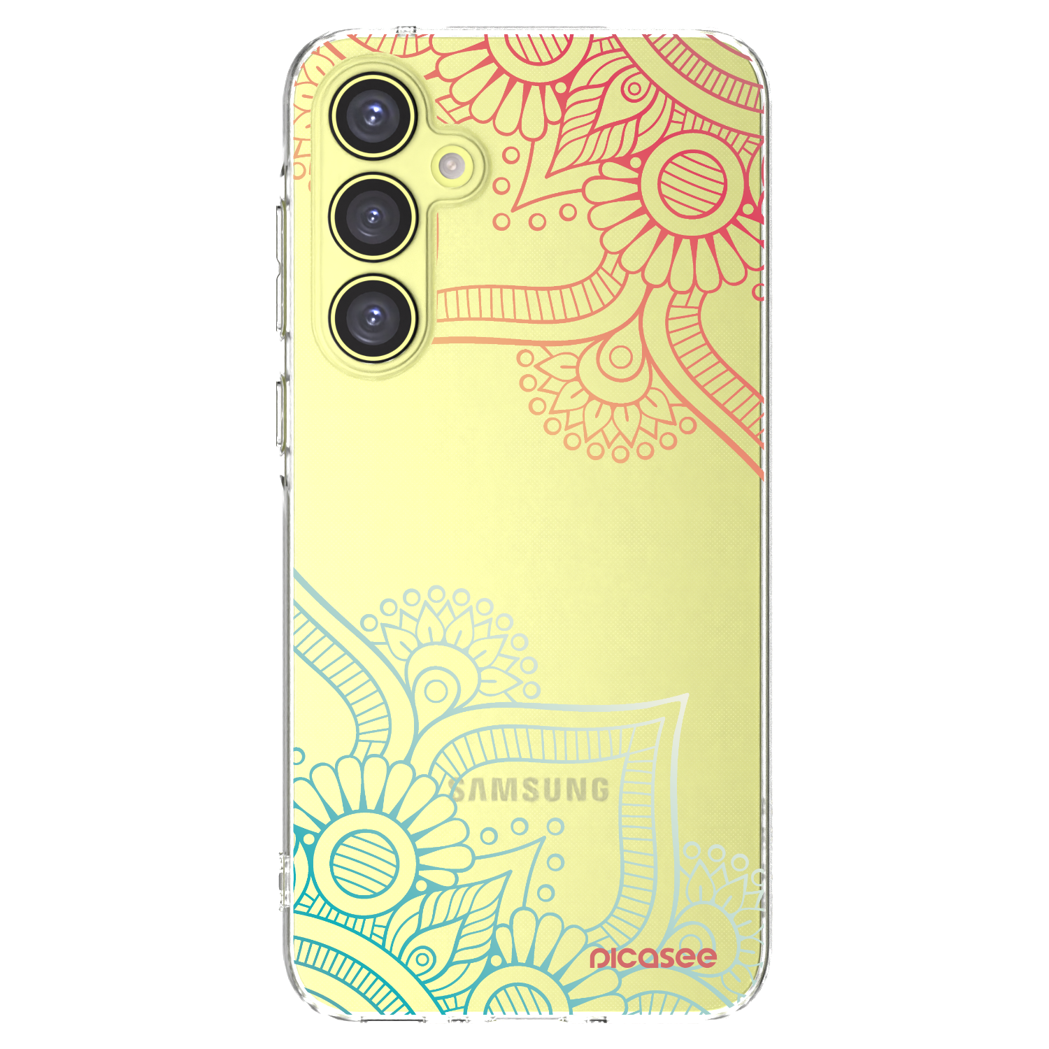 Picasee silikonska prozirna maskica za Samsung Galaxy A35 5G A356B - Flowers pattern