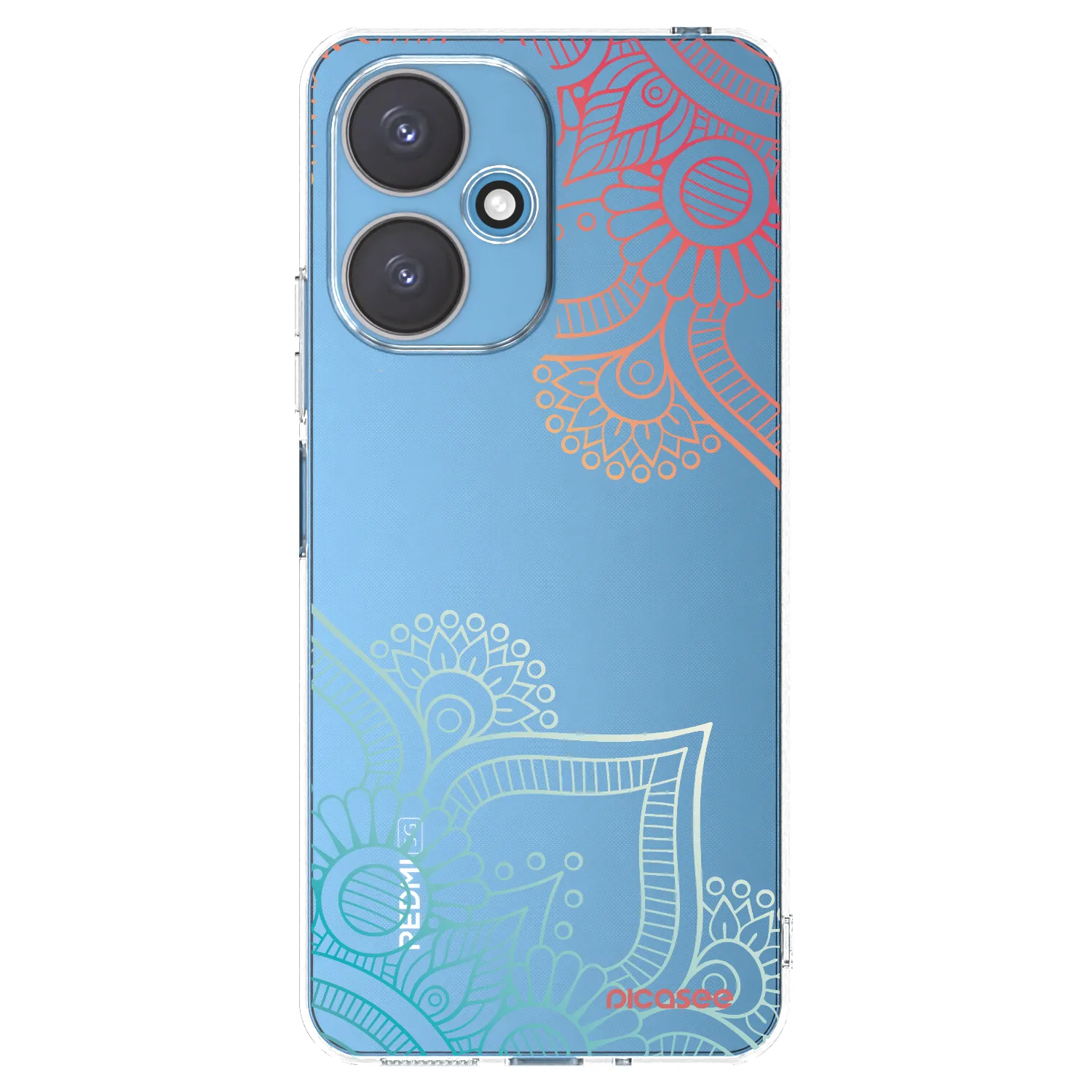 Picasee silikonska prozirna maskica za Xiaomi Redmi 13C 5G - Flowers pattern