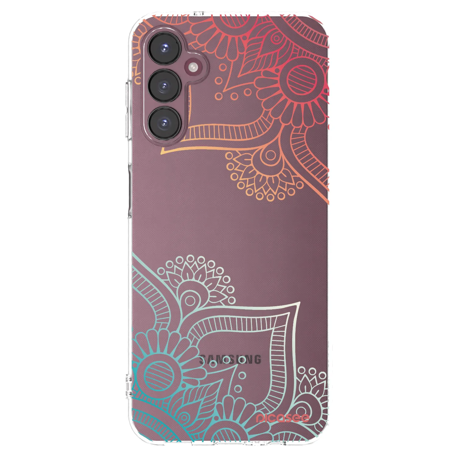 Picasee silikonska prozirna maskica za Samsung Galaxy A05s A057G - Flowers pattern