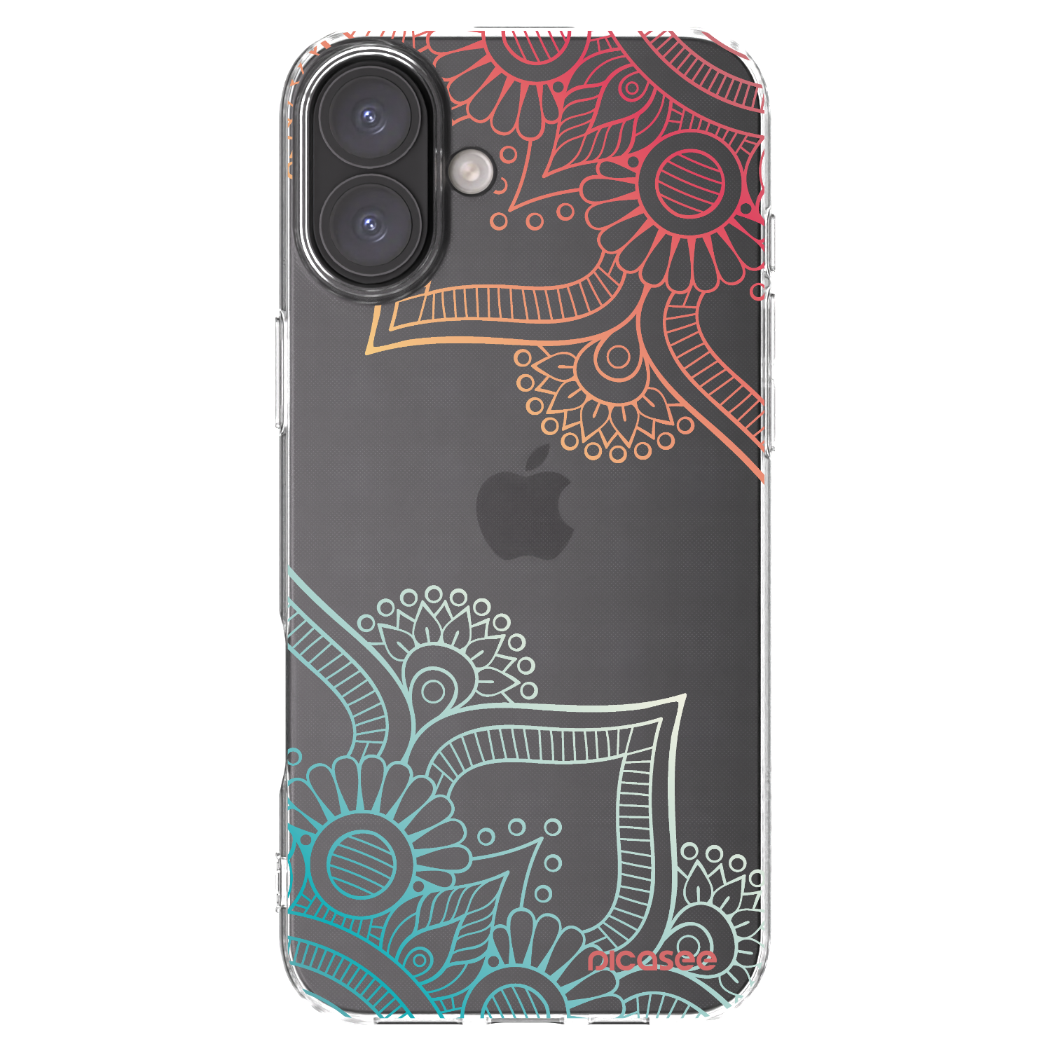 Picasee silikonska prozirna maskica za Apple iPhone 16 Plus - Flowers pattern