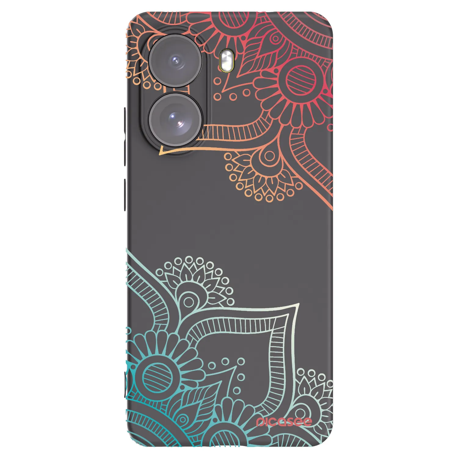 Picasee crna silikonska maskica za Xiaomi Poco X7 - Flowers pattern