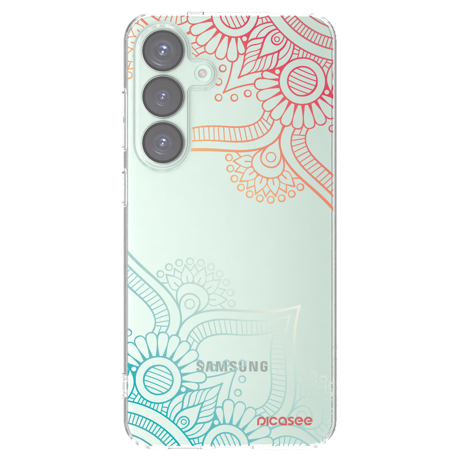 Picasee silikonska prozirna maskica za Samsung Galaxy S25+ 5G - Flowers pattern