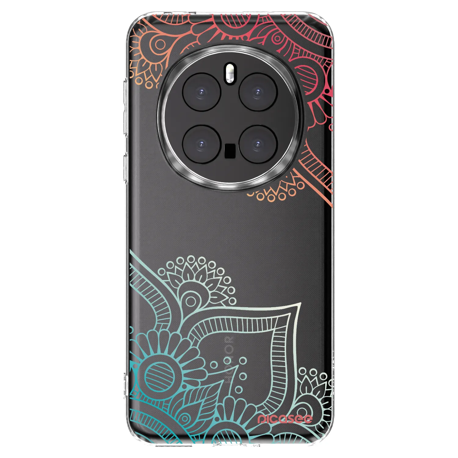 Picasee silikonska prozirna maskica za Honor Magic7 Pro 5G - Flowers pattern